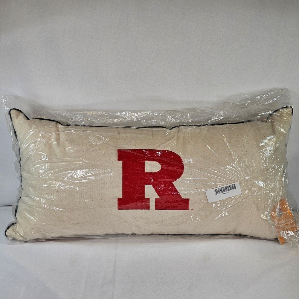 Catstudio Rutgers University College Cityscape Pillow Embroidered Lumbar New